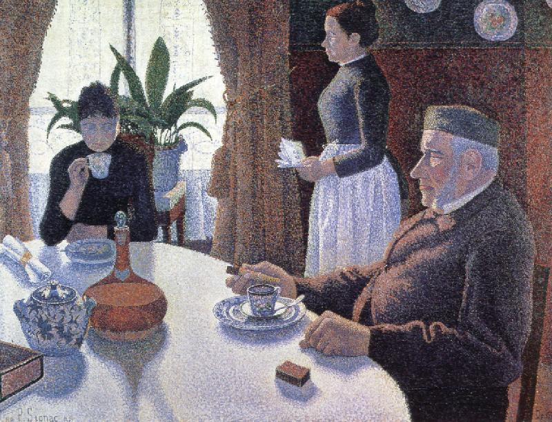 Paul Signac the dining room opus 152 china oil painting image